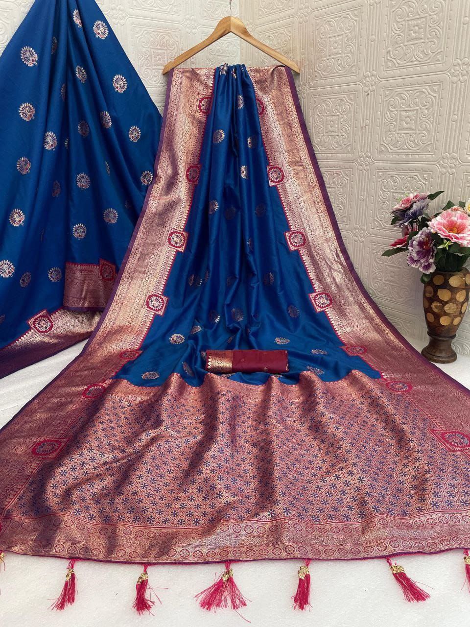 Regal  Silk Saree with Grand Zari Work -  BLUE