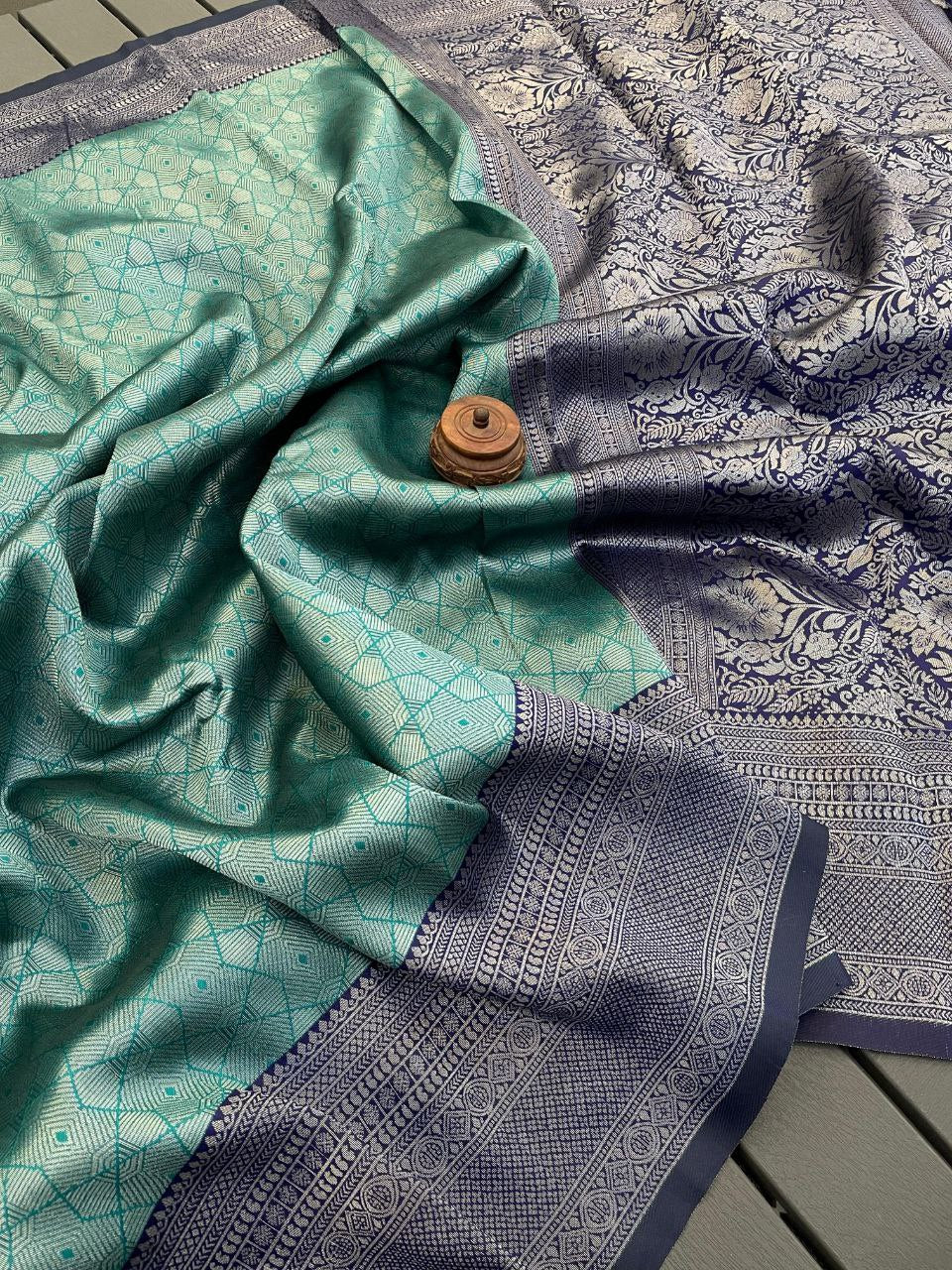 Royal Kanjivaram Silk Banarasi  Saree Collection - GREEN
