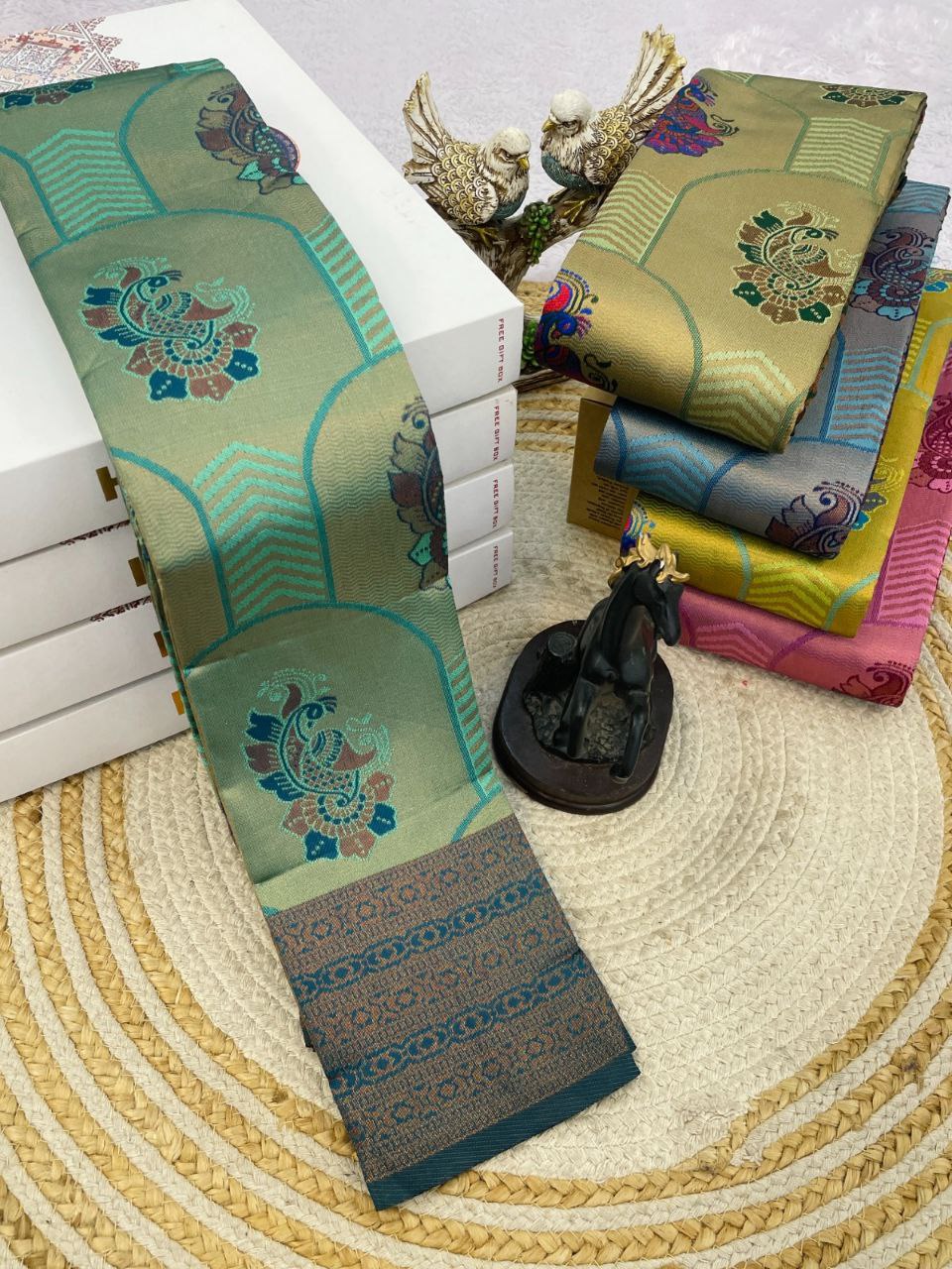 Royal Mayuri Silk Saree - GREEN