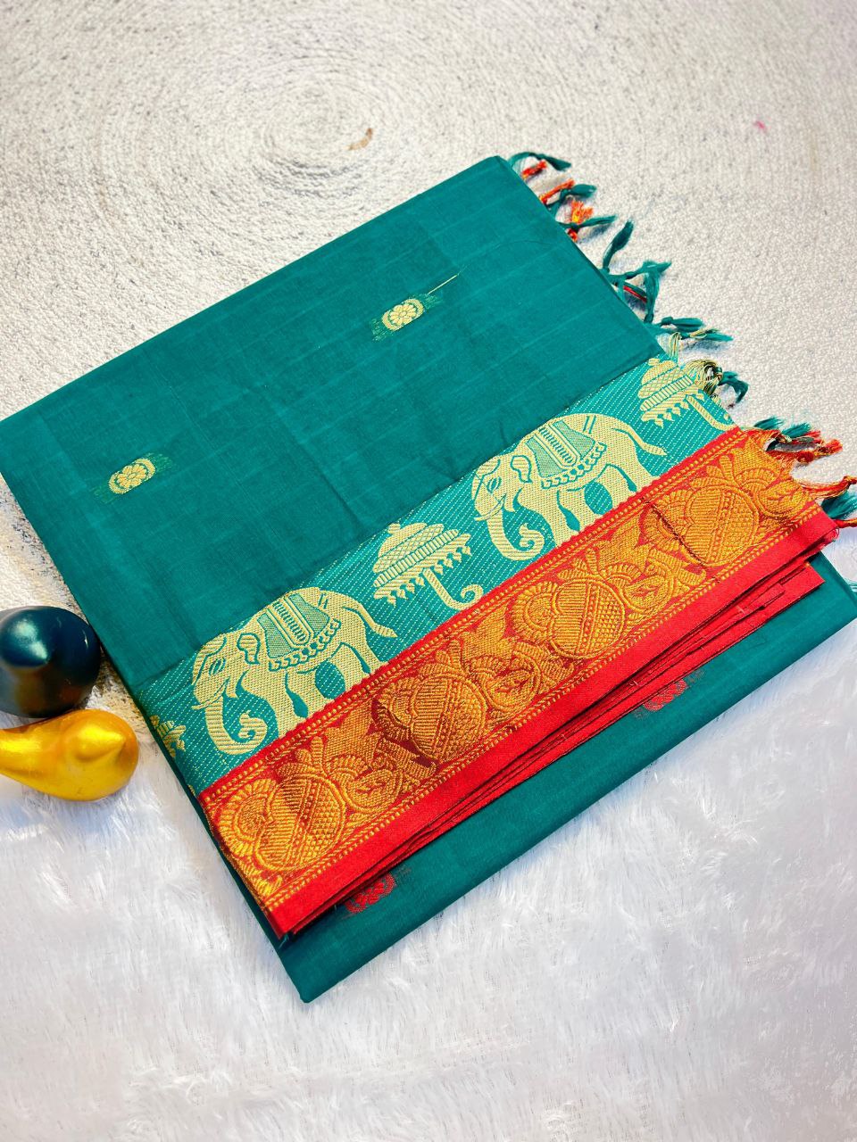 Classic Elephant Motif Designer Saree -  RAMA