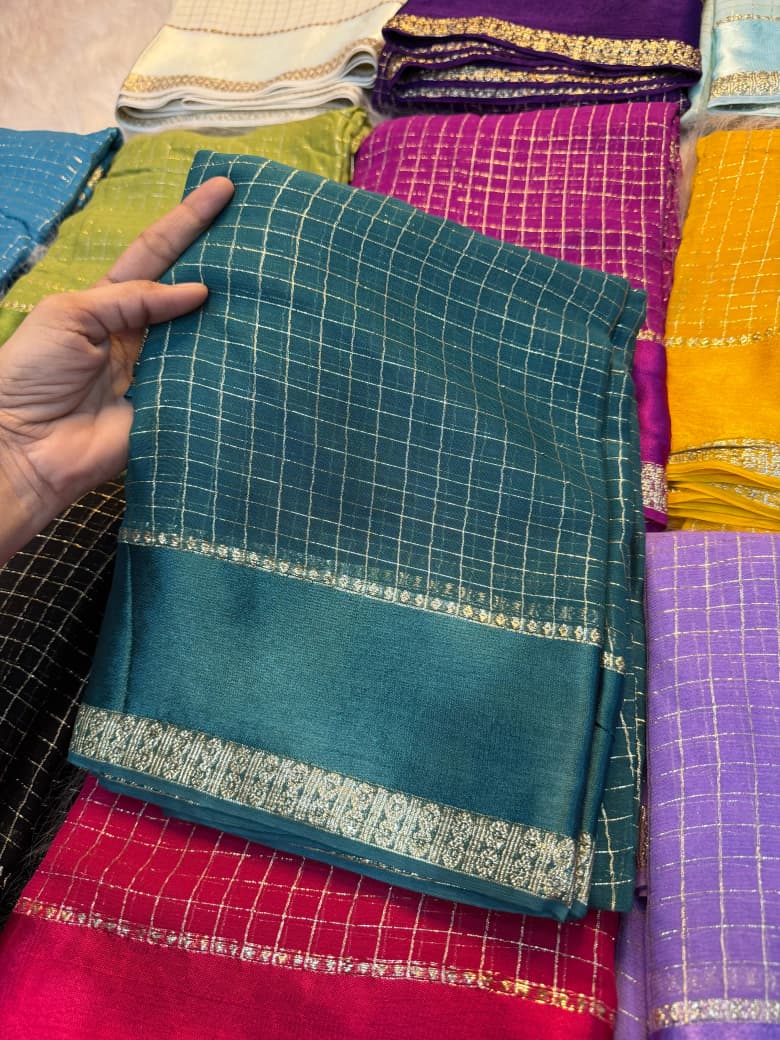 Elegant Bloom Georgette Saree With Running Blouse = RAMA